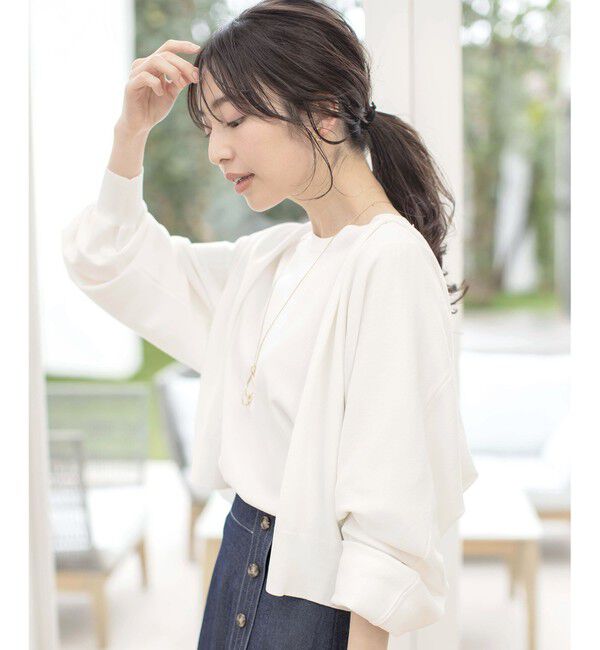 any SiS「【接触冷感・UVケア】ニットフーディー カーディガン」|カーディガン|