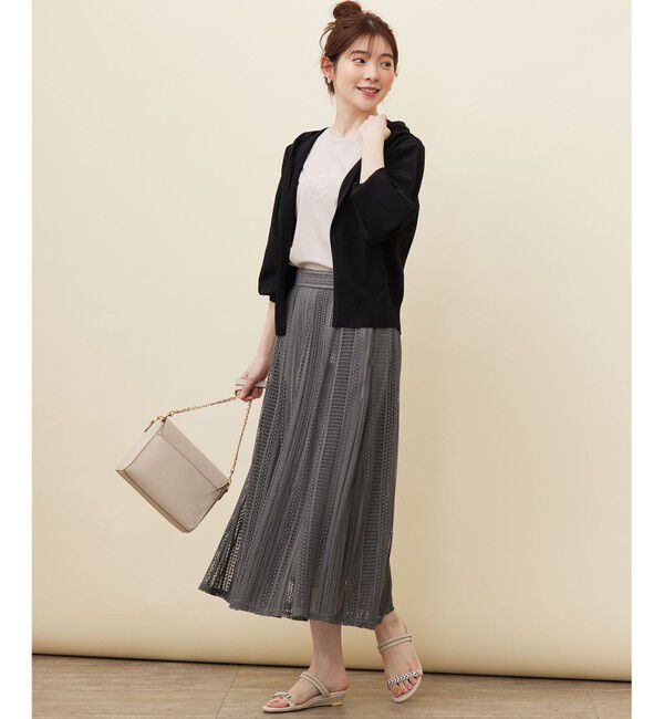 any SiS「【接触冷感・UVケア】ニットフーディー カーディガン」|カーディガン|