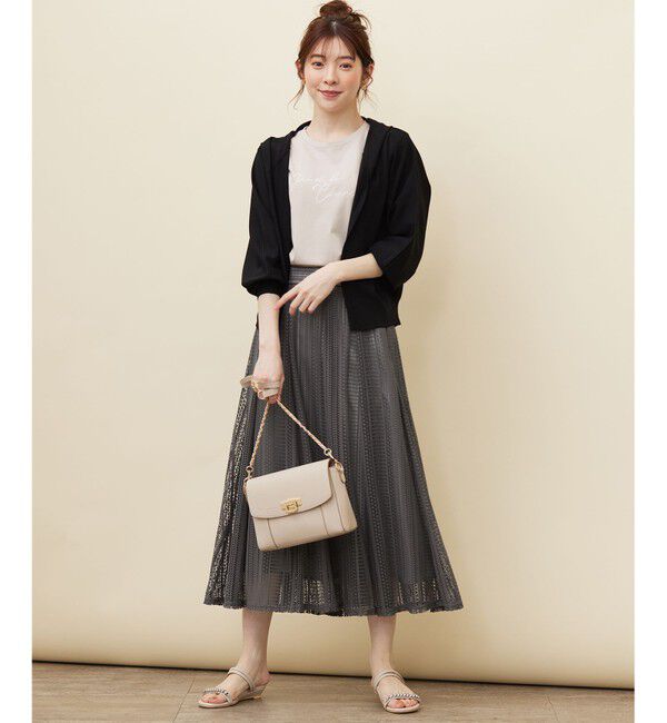 any SiS「【接触冷感・UVケア】ニットフーディー カーディガン」|カーディガン|