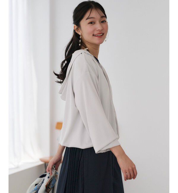 any SiS「【接触冷感・UVカット】ラッシュガード パーカー」|パーカー|ライトグレー