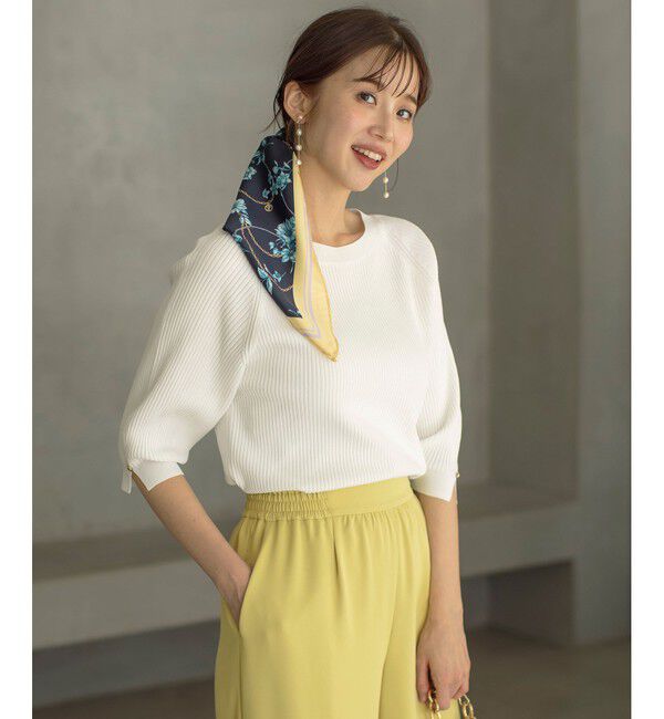 ANY SIS「【UVカット・洗える】コクーンスリーブ プルオーバー」|ニット・セーター|オフ