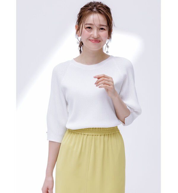 ANY SIS「【UVカット・洗える】コクーンスリーブ プルオーバー」|ニット・セーター|