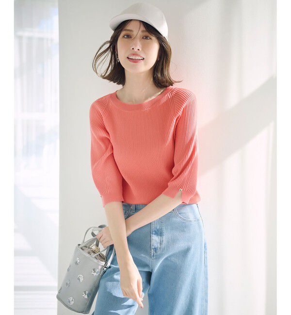 ANY SIS「【UVカット・洗える】コクーンスリーブ プルオーバー」|ニット・セーター|