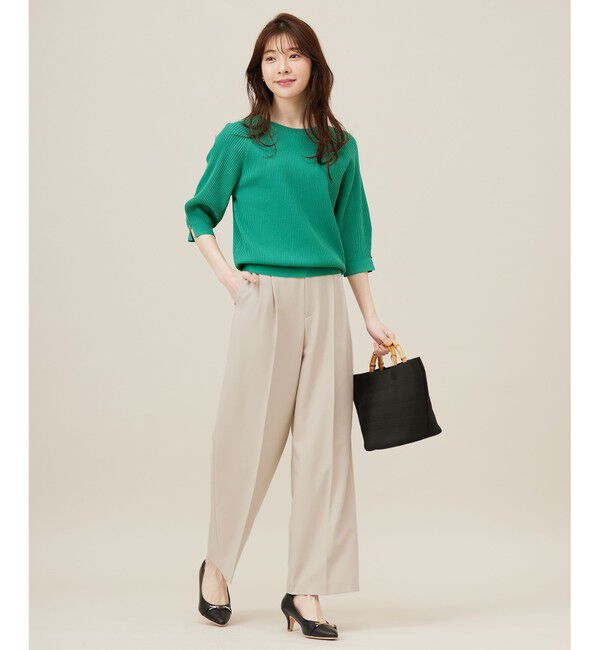 ANY SIS「【UVカット・洗える】コクーンスリーブ プルオーバー」|ニット・セーター|