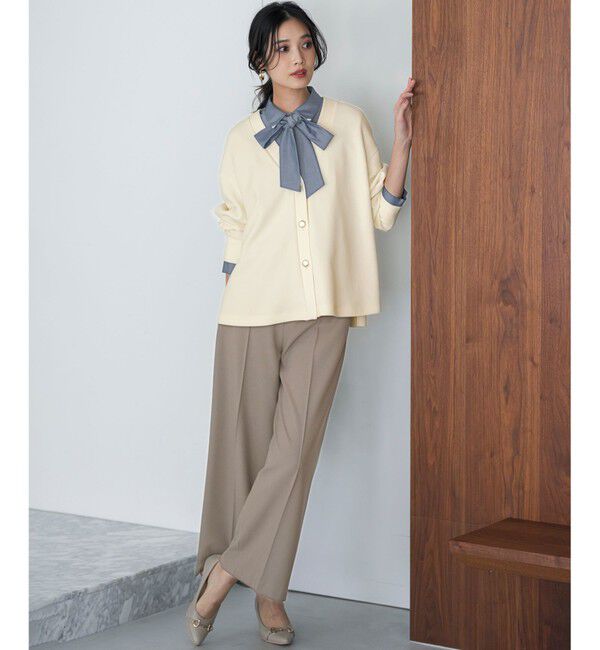 ANY SIS「カットジョーゼット カーディガン」|カーディガン|