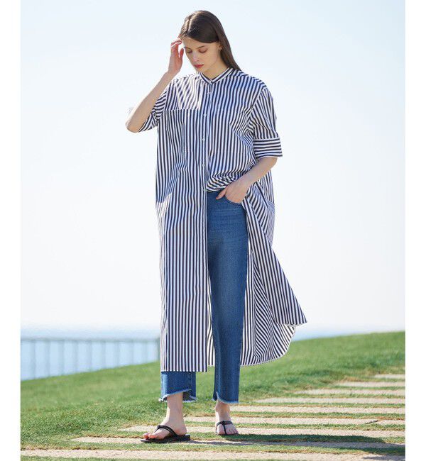 BEIGE,「PERSIMMON / シャツワンピース」|ワンピース|