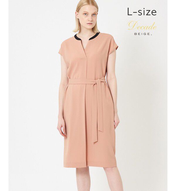 BEIGE,「【L-size】CINDY / Vネックワンピース」|ワンピース|D.Nude&times;Black