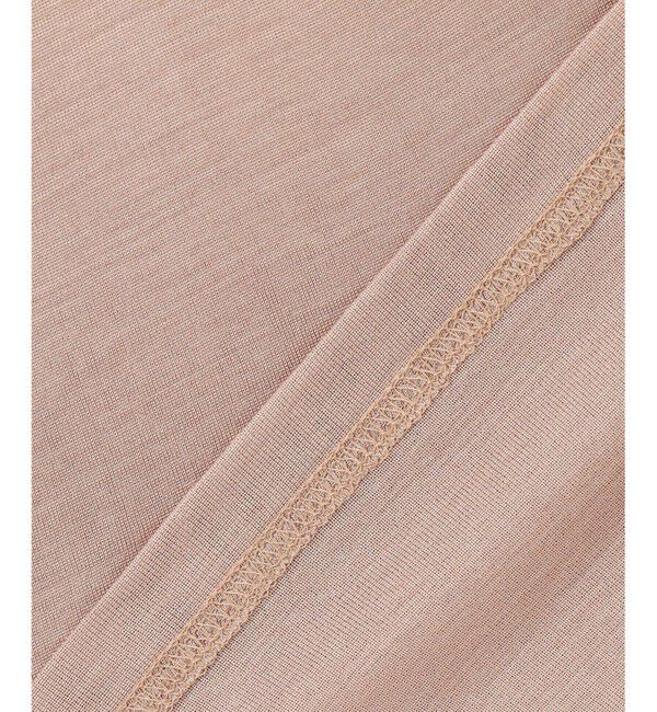 BEIGE,「Washable Silk / Hi-neck Long Sleeve T ハイネック Tシャツ」|Tシャツ・カットソー|