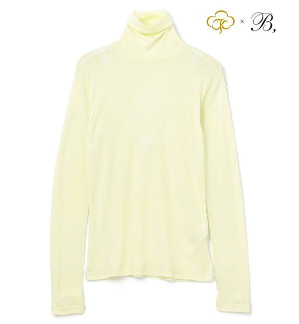 BEIGE,「Washable Silk / Hi-neck Long Sleeve T ハイネック Tシャツ」|Tシャツ・カットソー|Lime