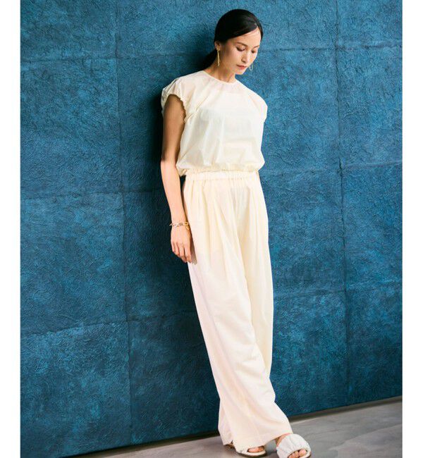 BEIGE,「【洗える/セットアップ対応】SPIGA / バルーンスリーブブラウス」|シャツ・ブラウス|