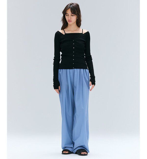 BEIGE,「【洗える・BAILA 10月号掲載】MARINO / 2WAYリブコンパクトカーディガン」|Tシャツ・カットソー|