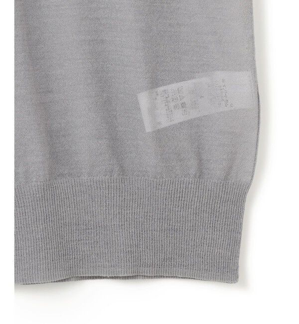 BEIGE,「【洗える・GLOW 10月号掲載】CADDO / シアーウールメッセージロゴＴニット」|ニット・セーター|