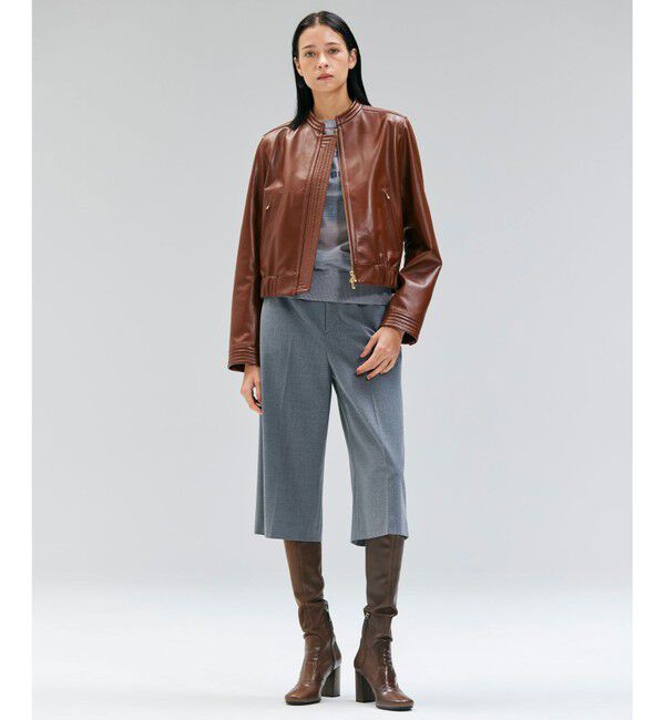 BEIGE,「【洗える・GLOW 10月号掲載】CADDO / シアーウールメッセージロゴＴニット」|ニット・セーター|