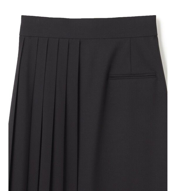 BEIGE,「【セットアップ対応・洗える・BAILA 11月号掲載】ZEPHYR / ウールライクアシンメトリープリーツスカート」|スカート|