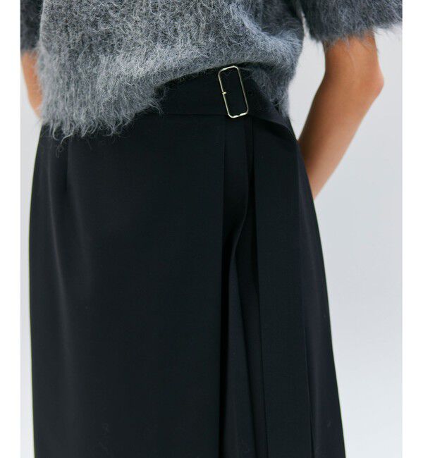 BEIGE,「【セットアップ対応・洗える・BAILA 11月号掲載】ZEPHYR / ウールライクアシンメトリープリーツスカート」|スカート|