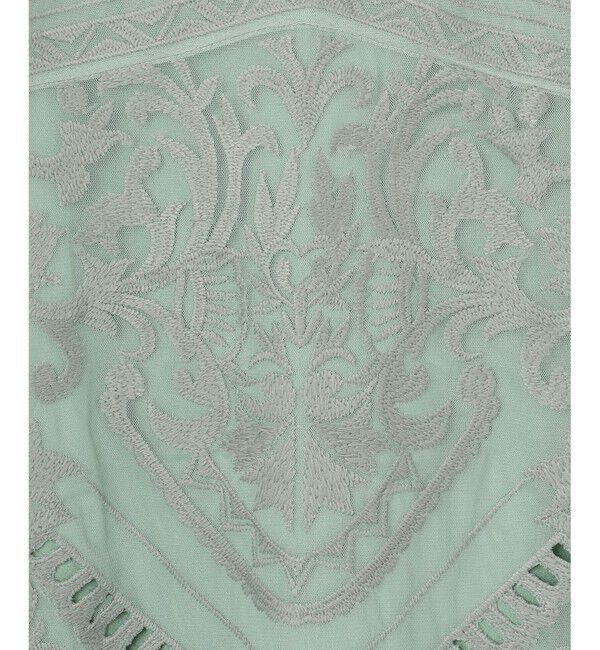  「レイヤード刺繍ロングワンピース」|ワンピース|