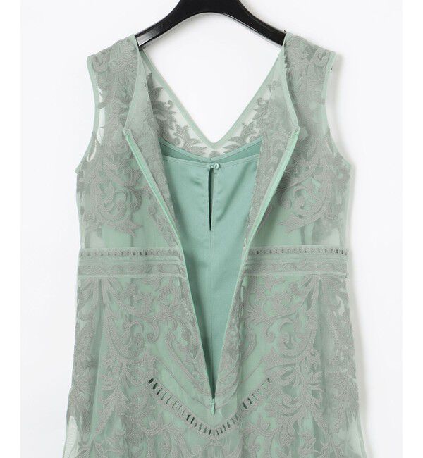  「レイヤード刺繍ロングワンピース」|ワンピース|