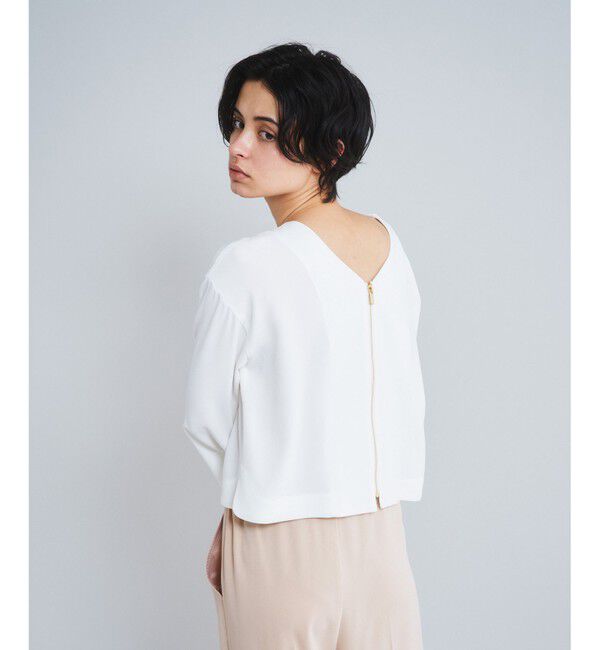  「スリット2WAYトップ」|Tシャツ・カットソー|