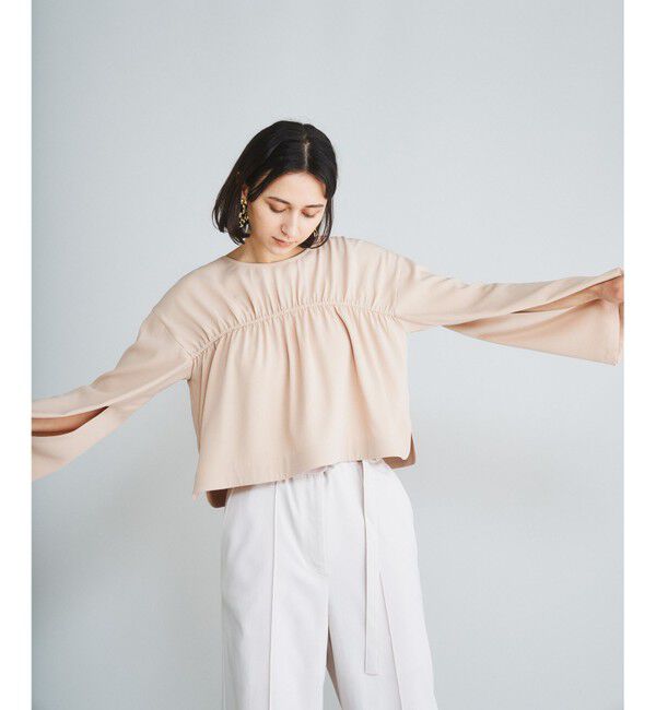  「スリット2WAYトップ」|Tシャツ・カットソー|