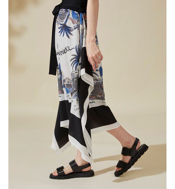  「スカーフコンビニットワンピース」|ワンピース|