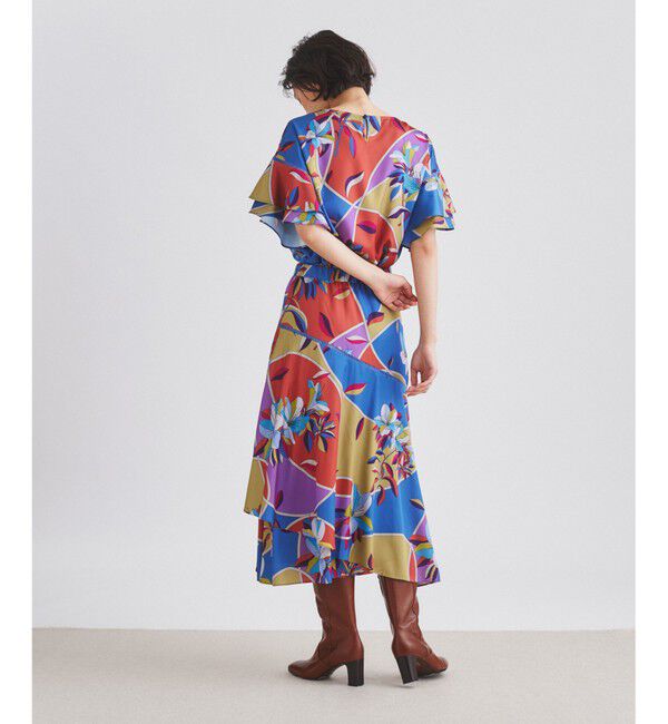 GRACE CONTINENTAL「ヌーボーフラワープリントスカート」|スカート|