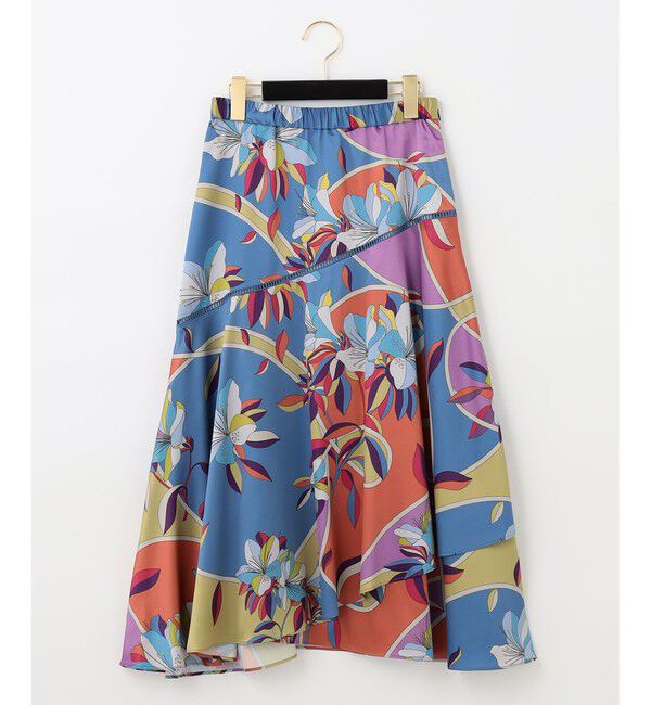 GRACE CONTINENTAL「ヌーボーフラワープリントスカート」|スカート|