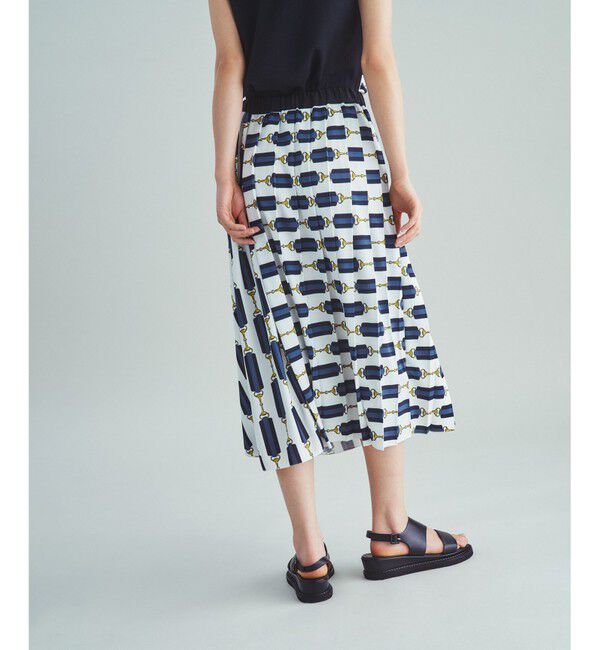 Grace Class「ベルトプリントプリーツスカート」|スカート|