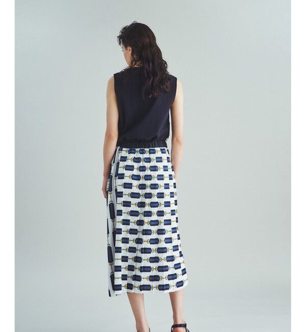 Grace Class「ベルトプリントプリーツスカート」|スカート|