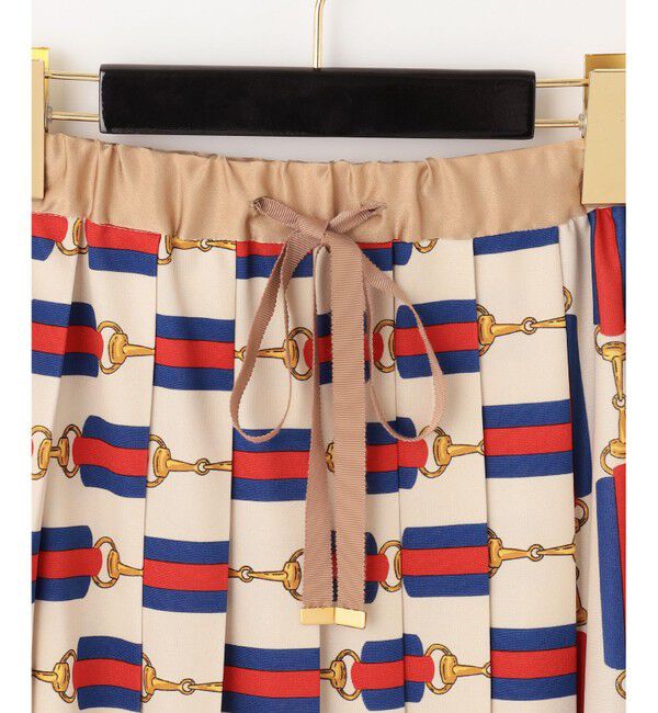 Grace Class「ベルトプリントプリーツスカート」|スカート|