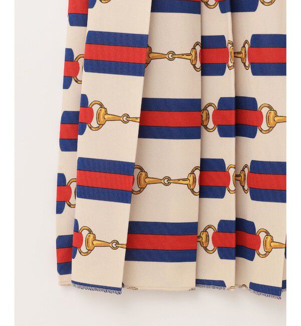 Grace Class「ベルトプリントプリーツスカート」|スカート|