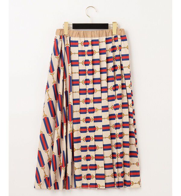 Grace Class「ベルトプリントプリーツスカート」|スカート|