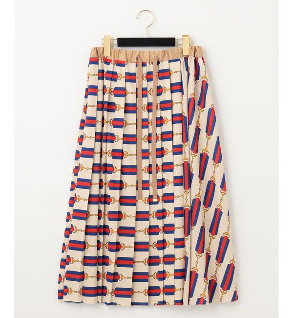 Grace Class「ベルトプリントプリーツスカート」|スカート|