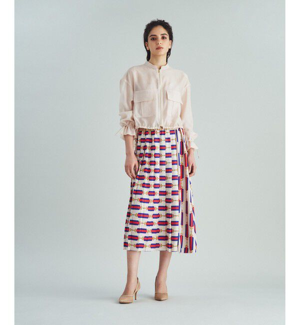 Grace Class「ベルトプリントプリーツスカート」|スカート|