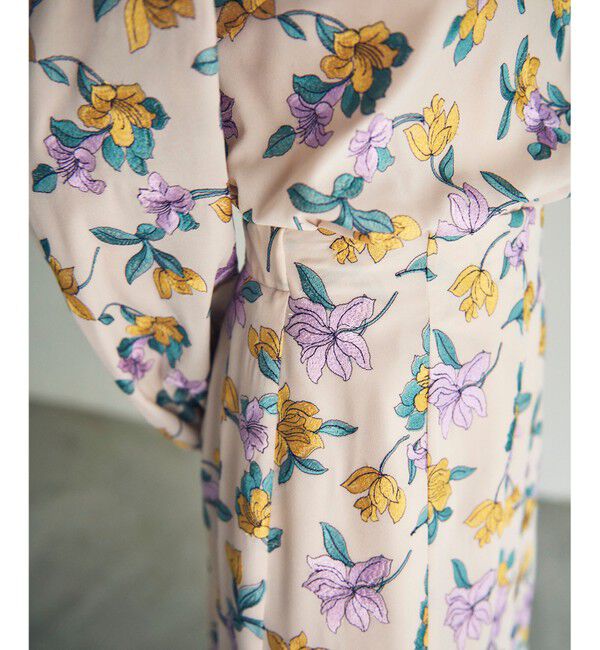 GRACE CONTINENTAL「フラワー刺繍フレアスカート」|スカート|