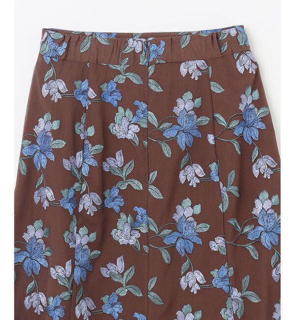 GRACE CONTINENTAL「フラワー刺繍フレアスカート」|スカート|