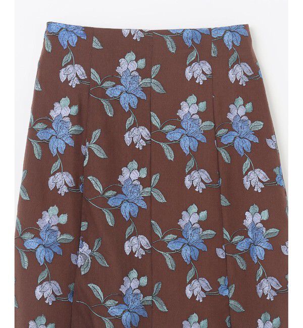 GRACE CONTINENTAL「フラワー刺繍フレアスカート」|スカート|