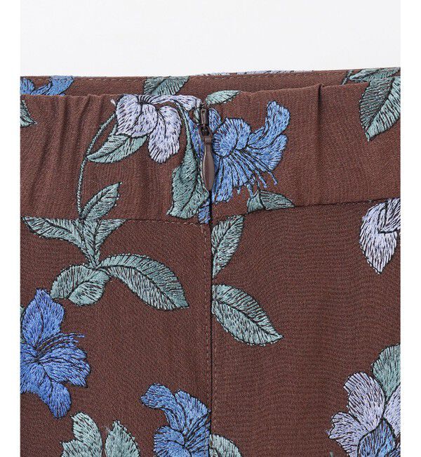 GRACE CONTINENTAL「フラワー刺繍フレアスカート」|スカート|