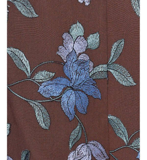 GRACE CONTINENTAL「フラワー刺繍フレアスカート」|スカート|