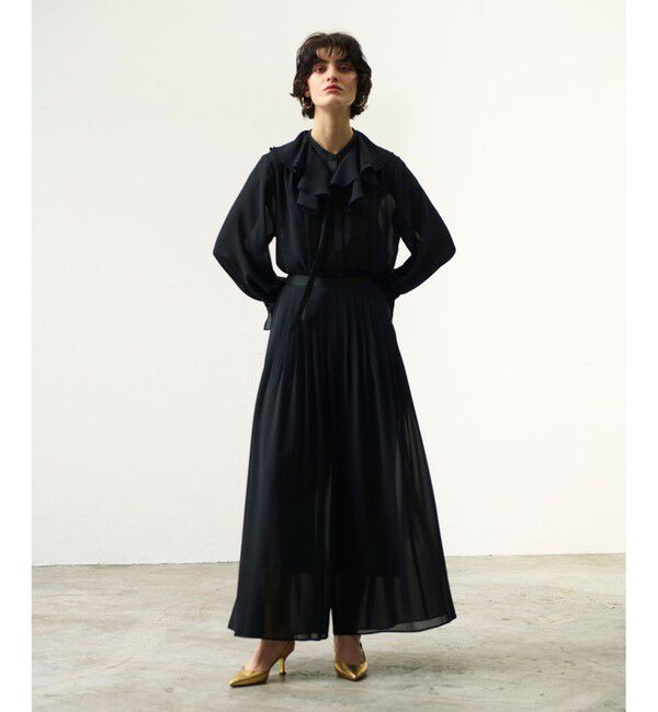 Grace Class「シアーラッフルカラーブラウス」|シャツ・ブラウス|