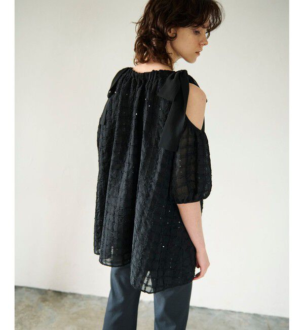 GRACE CONTINENTAL「チュールフリルフレアトップ」|その他|