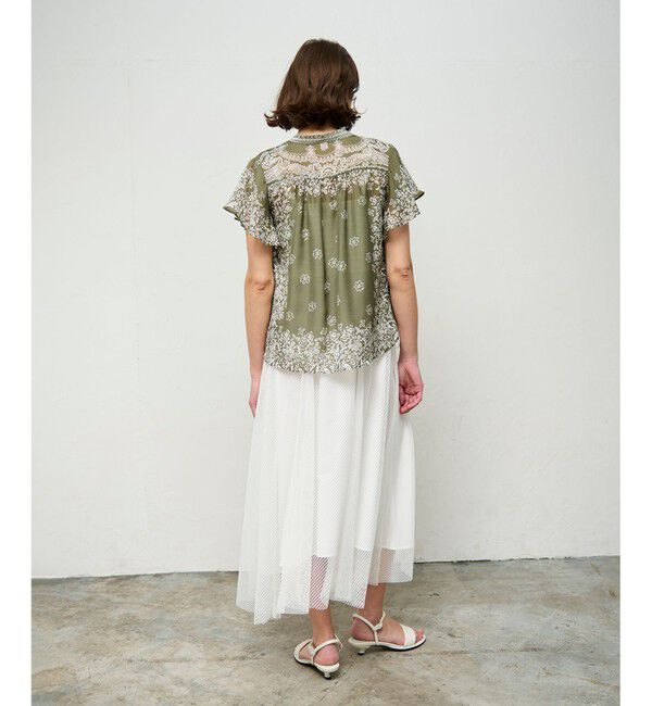 Grace Class「バンダナフレアスリーブブラウス」|シャツ・ブラウス|