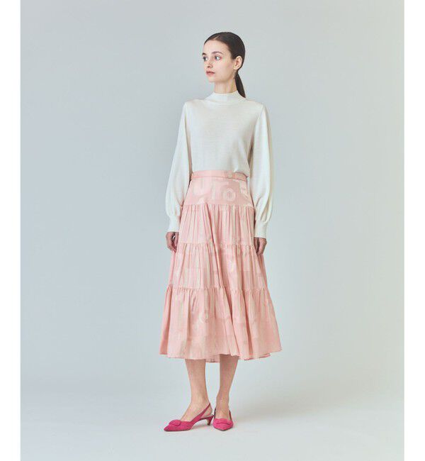 Grace Class「ラメジャガードサテンスカート」|スカート|