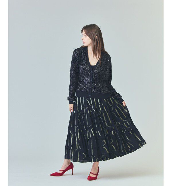 Grace Class「ラメジャガードサテンスカート」|スカート|