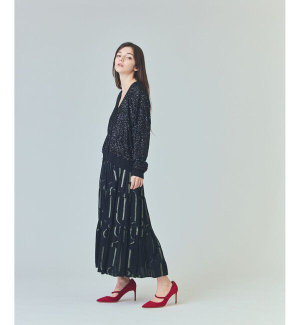 Grace Class「ラメジャガードサテンスカート」|スカート|