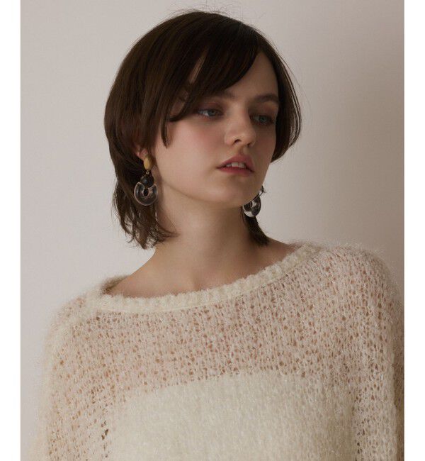  「フィルムヤーンニットトップ」|ニット・セーター|