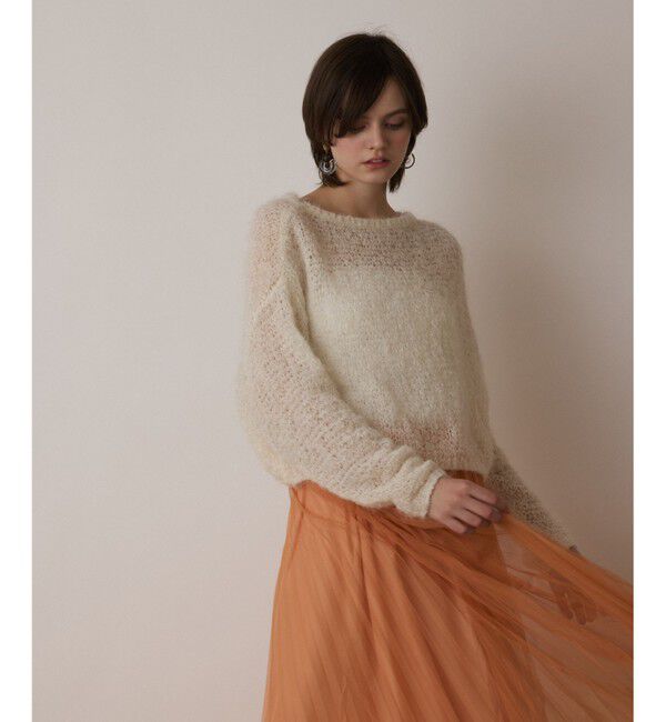  「フィルムヤーンニットトップ」|ニット・セーター|