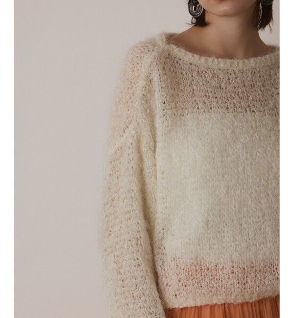  「フィルムヤーンニットトップ」|ニット・セーター|