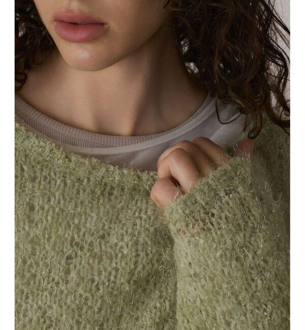  「フィルムヤーンニットトップ」|ニット・セーター|