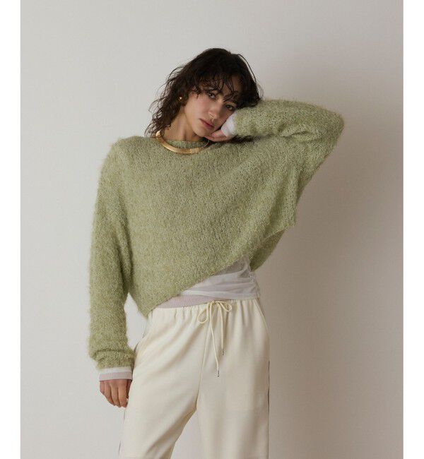  「フィルムヤーンニットトップ」|ニット・セーター|