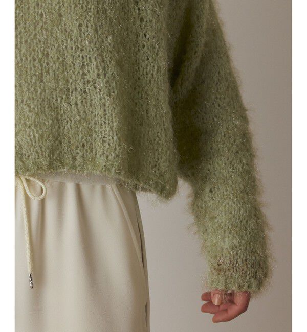  「フィルムヤーンニットトップ」|ニット・セーター|